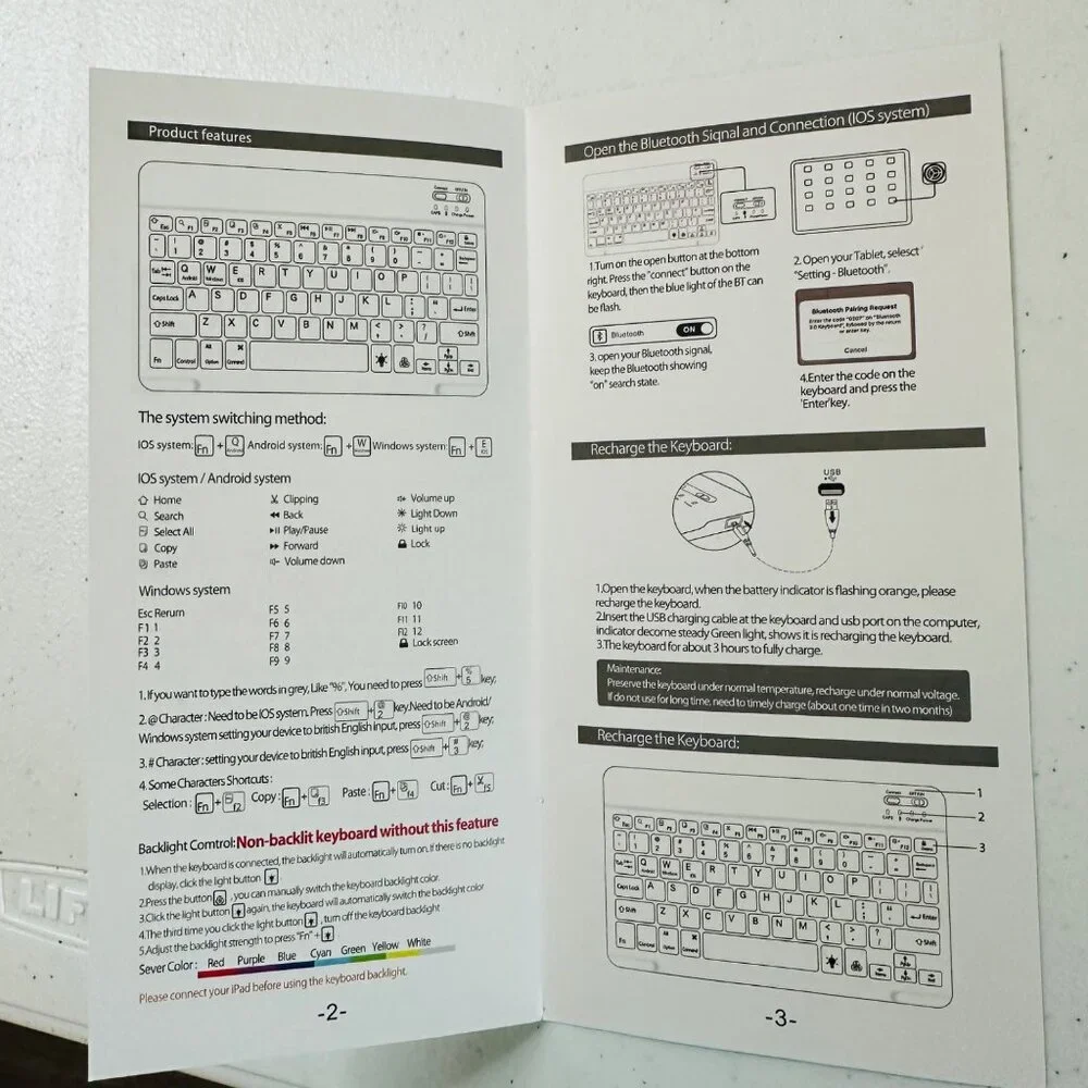 Wireless Keyboard and Protective Case iOS Android Windows - Picture 13 of 14